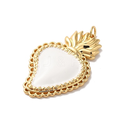 Rack Plating Brass Enamel Pendants KK-G504-25B-1