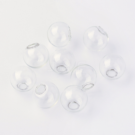 Round Mechanized Blown Glass Globe Ball Bottles X-BLOW-R001-14mm-1