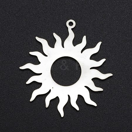 Non-Tarnish 201 Stainless Steel Solar Eclipse Pendants STAS-S105-LA261-1