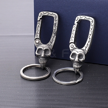 Titanium Steel Keychain Clasps PW-WG6ABE8-01-1