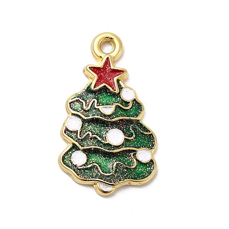 304 Stainless Steel Enamel Pendants STAS-P427-05C-G-1