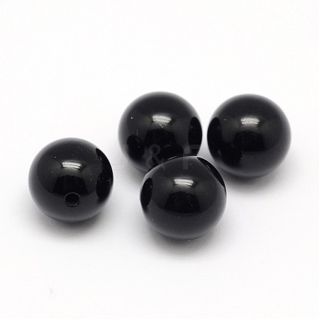 Natural Black Onyx Beads X-G-D708-10mm-1