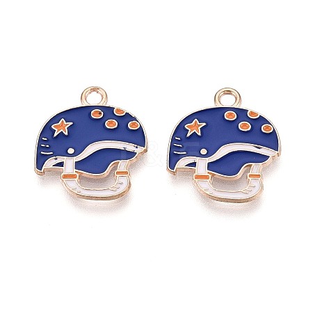 Alloy & Enamel Pendants ENAM-T021-46G-1