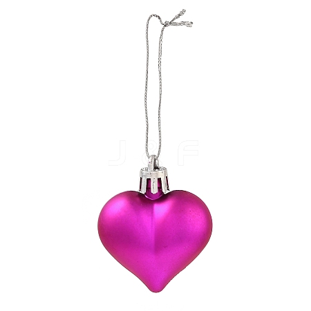 Valentine's Day Electroplate Plastic Heart Pendants Decorations KY-D020-02E-1