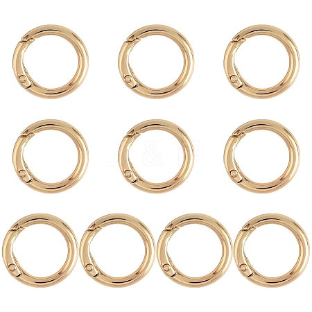 10Pcs Alloy Spring Gate Rings FIND-YW0007-91-1