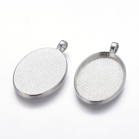 Alloy Pendant Cabochon Settings LS-PALLOY-A15657-N-1