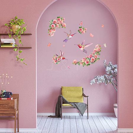 Translucent PVC Self Adhesive Wall Stickers STIC-WH0015-164-1