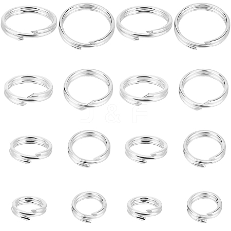 Beebeecraft 20Pcs 4 Styles 925 Sterling Silver Split Jump Rings STER-BBC0006-57-1