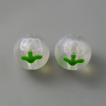 Transparent Acrylic Beads OACR-TAC0006-01D-1