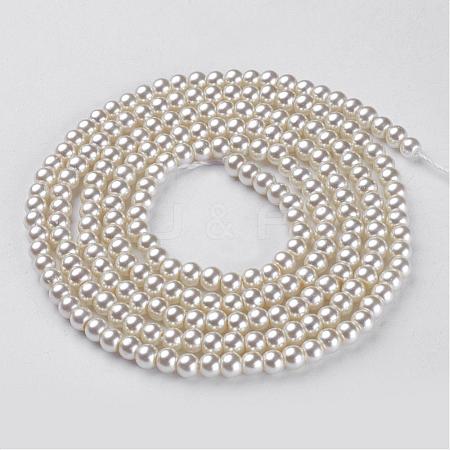 Glass Pearl Beads Strands HY-4D-B02-1