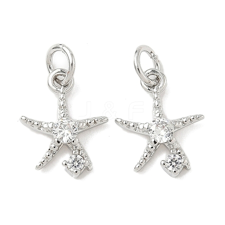 Brass Micro Pave Cubic Zirconia Pendants KK-I355-01P-03-1