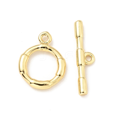 Brass Toggle Clasps KK-G416-28G-1