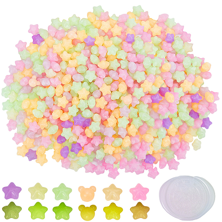 400Pcs Star Luminous Sealing Wax Particles DIY-CP0009-25-1
