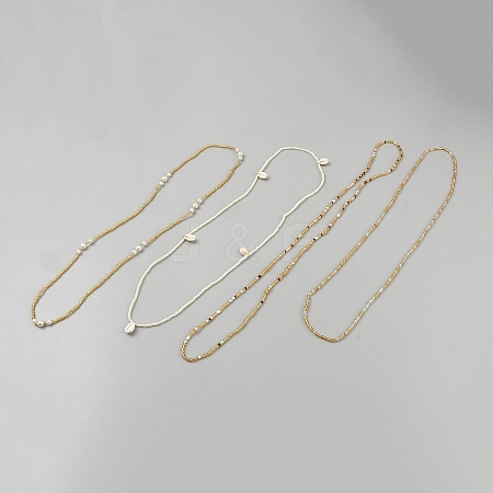Plastic Waist Belts Seed Bead Chain AJEW-WH20059-39D-1
