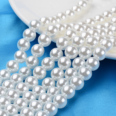 ABS Plastic Imitation Pearl Round Beads MACR-S789-18mm-01-1