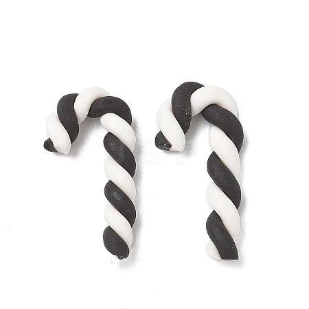 Christmas Candy Cane Handmade Polymer Clay Beads CLAY-P005-03A-01-1