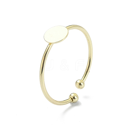 Brass Open Cuff Ring Findings LS-KK-P232-01G-1