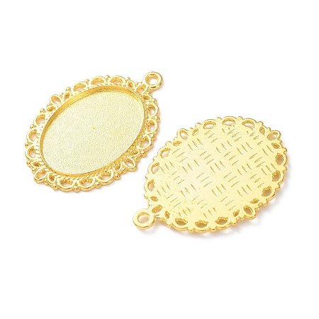 Tibetan Style Oval Alloy Pendant Cabochon Settings LS-TIBEP-Q054-44G-NR-1