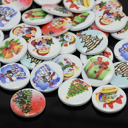 Holiday Buttons BUTT-P001-15mm-M-1