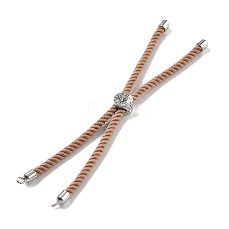 Twisted Nylon Cord Silder Bracelets DIY-B066-03P-03-1