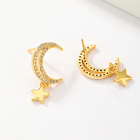 Star Moon Earrings OJ1151-1