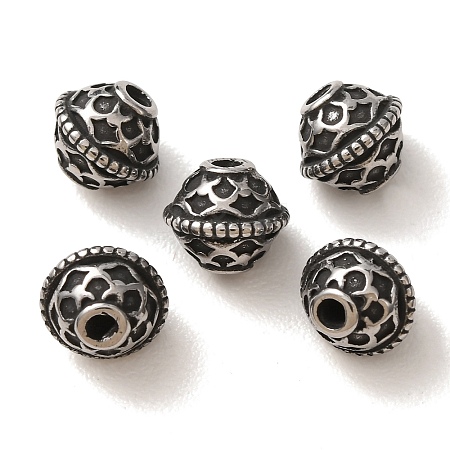 304 Stainless Steel Beads SA-CBA9DCB-15AS-1