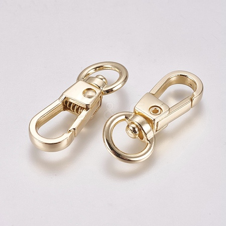 Alloy Swivel Clasps X-PALLOY-WH0065-12LG-1