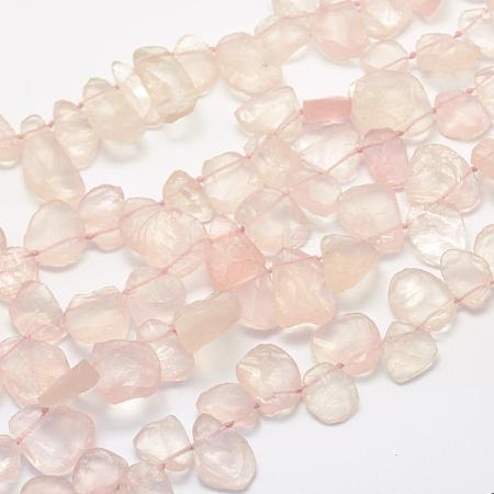 Natural Rose Quartz Strands G-K202-16-1