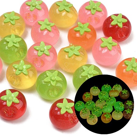 Luminous Resin Imitation Vegetable Cabochons RE-CBA8643-01-1