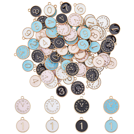 SUPERFINDINGS Alloy Enamel Pendants ENAM-FH0001-45-1