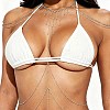 Alloy Full Crystal Rhinestone Layered Sexy Neck Waist Body Chains with Teardrop Tassel WGDF1B2-02-2