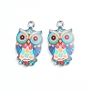 Alloy Enamel Pendants ENAM-TAC0001-29C-1