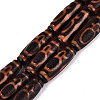 Tibetan Style Natural Agate dZi Beads Strands G-Q606-42G-01-2