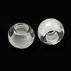 Transparent Resin European Beads RESI-D070-01-2