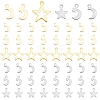 DICOSMETIC 180Pcs 6 Style Stainless Steel Charms STAS-DC0002-19-1