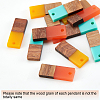 DIY Walnut Wooden Dangle Earring Making Kits DIY-OC0006-81-4