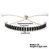 Adjustable Brass Pave Cubic Zirconia Slider Bracelets YT3648-2-1