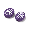 Baking Paint Glass Beads LAMP-D003-06E-2