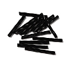 Baking Paint Glass Twist Bugle Beads GLAA-WH0039-11E-1