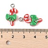 Christmas Theme Opaque Resin Pendants RESI-S08-01H-3