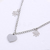 Minimalist Stainless Steel Charm Bracelets UF7886-4
