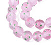Handmade Frosted Lampwork Beads Strands LAMP-N021-39A-3