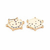 Brass Micro Pave Cubic Zirconia Pendants KK-S364-271D-2