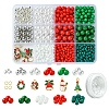 Christmas Theme DIY Acrylic & Plastic & Glass Seed Beads Bracelet Kits DIY-FS0006-55-1