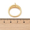 Brass Micro Pave Cubic Zirconia Finger Rings for Women RJEW-F182-02G-5