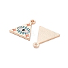 Rack Plating Alloy Enamel Pendants LS-PALLOY-S190-02KCG-2