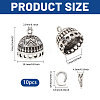 10Pcs Alloy Pendant Bails FIND-CA0011-52C-2