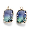 Two Tone Transparent Glass Pendants GLAA-F110-03A-20-2