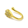 Clear Cubic Zirconia Heart Clip on Nose Ring LS-AJEW-F059-22G-3