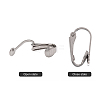 Tarnish Resistant 304 Stainless Steel Clip-on Earring Findings LS-X-STAS-G081-63P-4